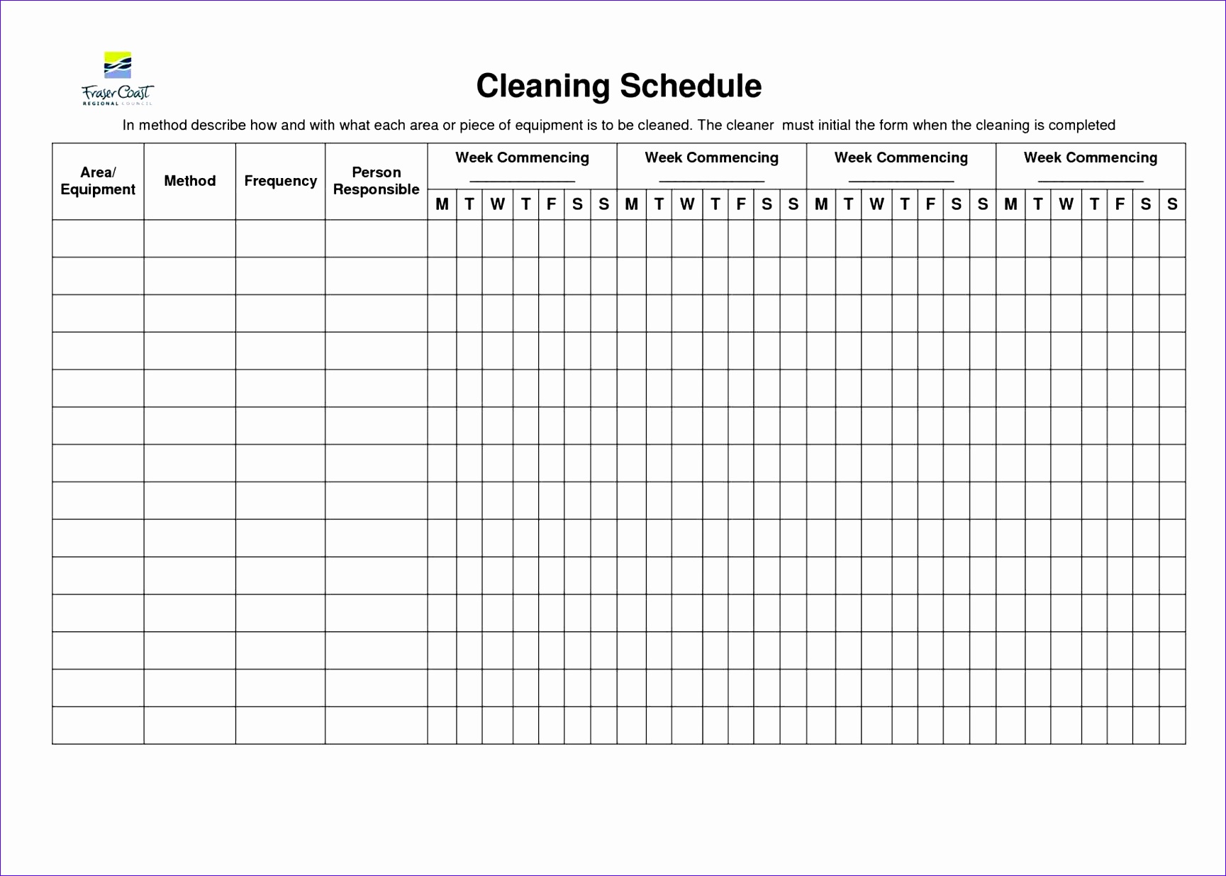 example schedule machinery changing project management