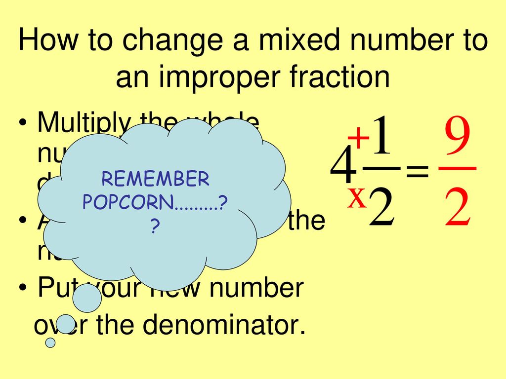 define mixed fraction with example