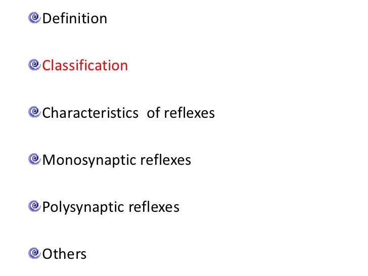 example of a monosynaptic reflex