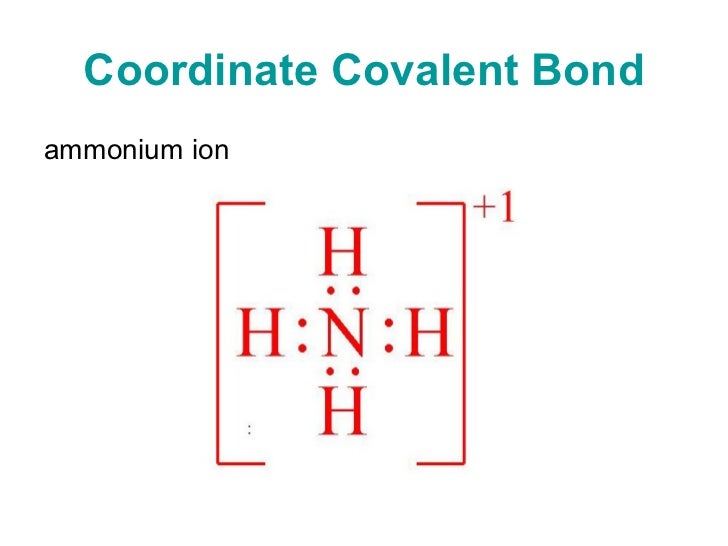 coordinate covalent bond lewis example