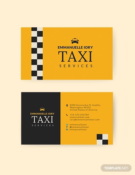 example for taxi service operation owner operator