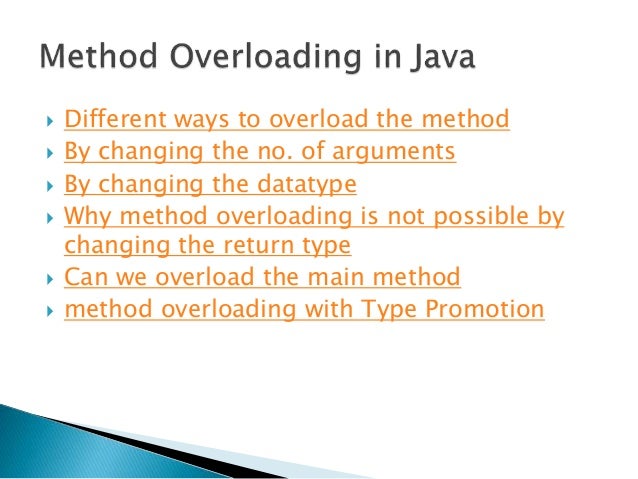 java overloading and overriding example