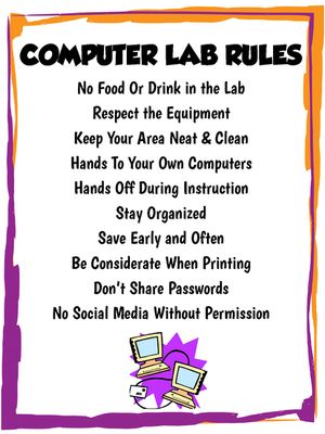 example of rules and regulations inside the classroom