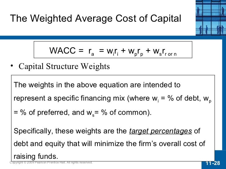 Weighted Cost Of Capital Example 4043