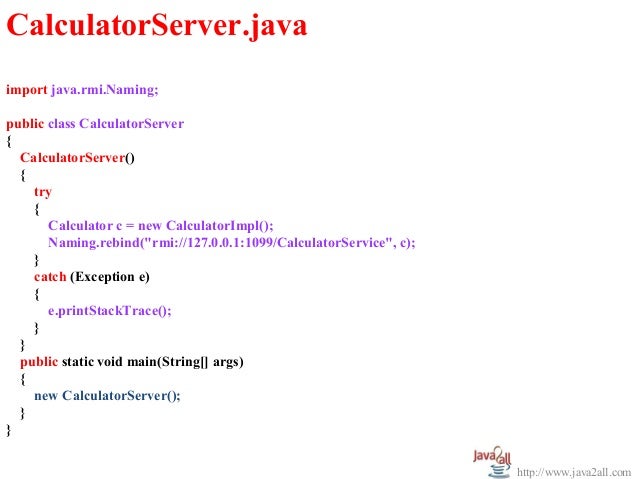 static program example in java