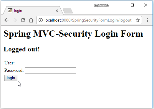 spring security xml configuration example