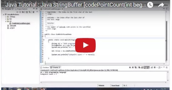 example code for passing integer to string in java