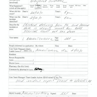example of an aged care treasurers report