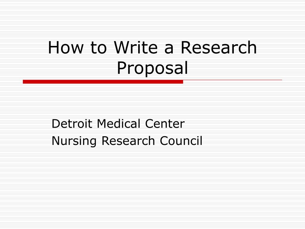 how to write a nursing research proposal example