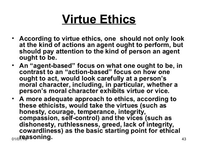 virtue ethics example in business